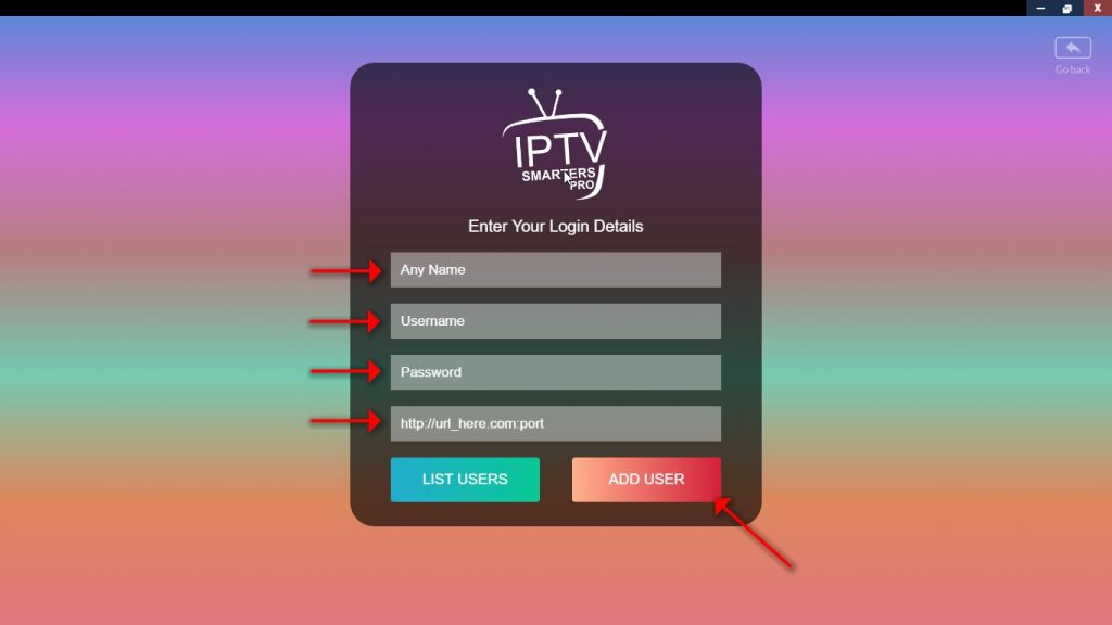 How to setup IPTV on IPTV Smarters in computer? — illustration 2